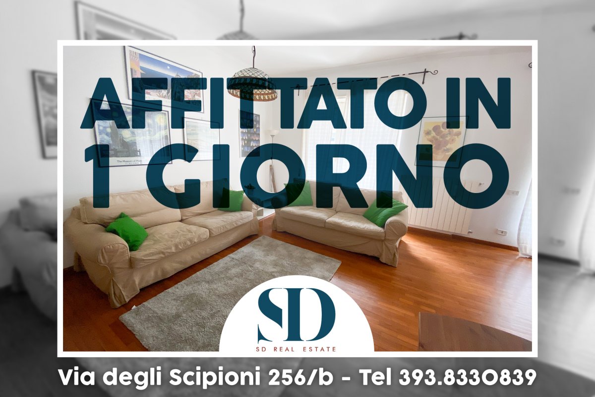 Bilocale piano alto con balconi